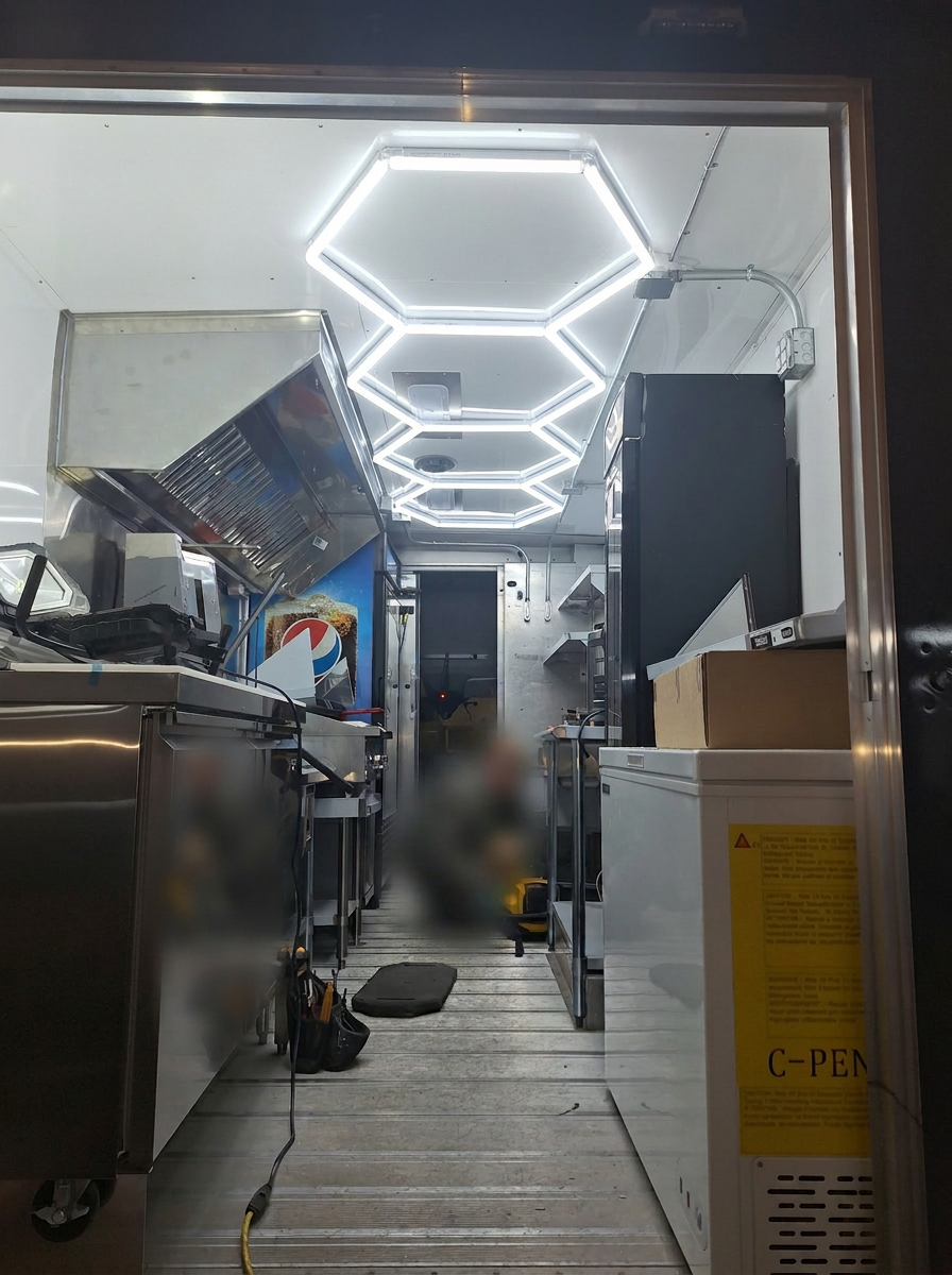 Hex LED Lighting — Food Trailer